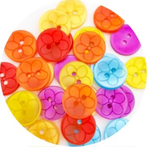 Botão Floribella 512911106 - Mix Arco Iris