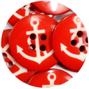 Botão Âncora - Vermelho