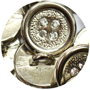 Botão Shine Strass 16100 - Níquel