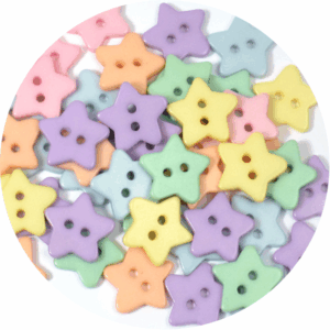 Botão Estrela 12031 - Mix Pastel