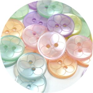 Botão Floribella 512911106 - Mix Pastel