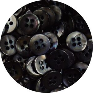 Botão Madreperola 33001 - Preto