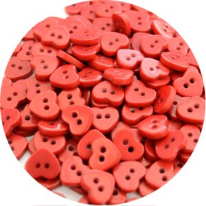 Botão Coração 12030 - Vermelho