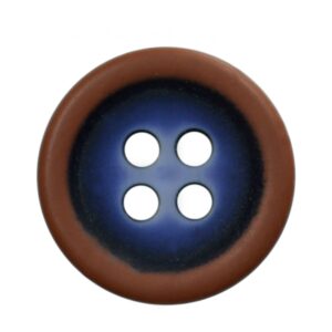 Botão 12705 - Marrom e Azul