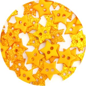 Botão Estrela 141631 - Dourado