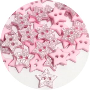 Botão Estrela 141631 - Rosa