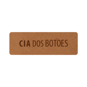 Etq Personalizada Termocolante - 30 x 10 mm Couro Sintético