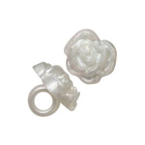 Botão Flor 39005 - Perolado