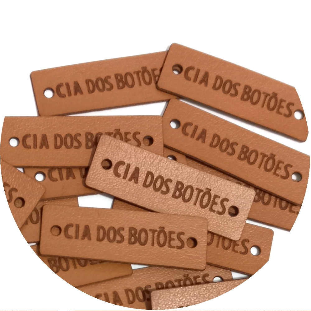 Etq Personalizada - 30 x 10 mm Couro Sintético - Imagem 4